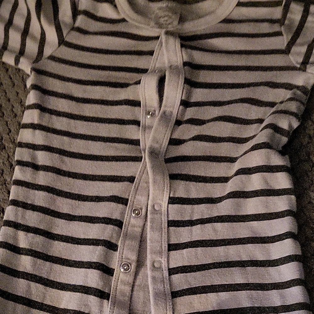 Striped Button-Up Shirt